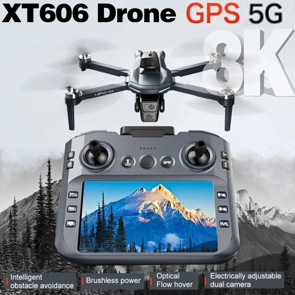 Fpv Brushless Rc Drone 4K - Oryginalny dron XT606 Professional z kamerą