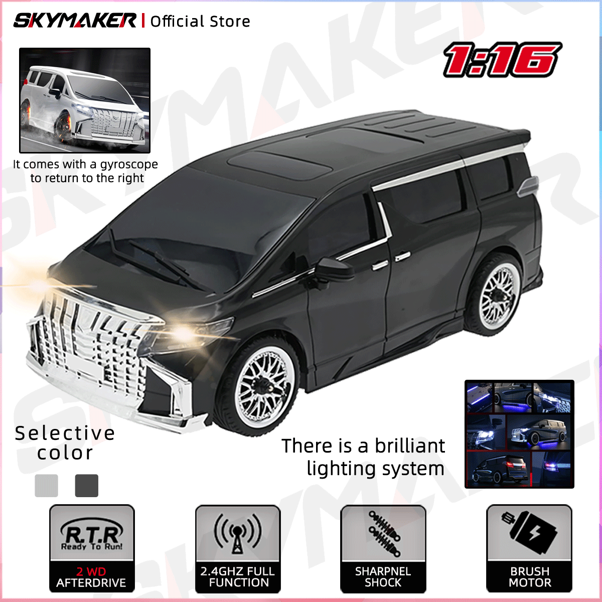 Rc Drift Car 1 24 Scale 4Wd - MN68 Model Samochodu RC do Driftu