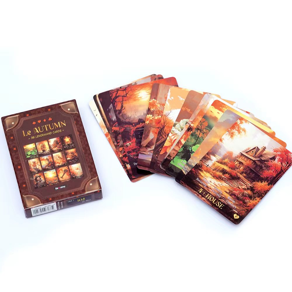 Tarot Cards Deck With Guidebook - Talia Lenormand Tarot Le Autumn Collection