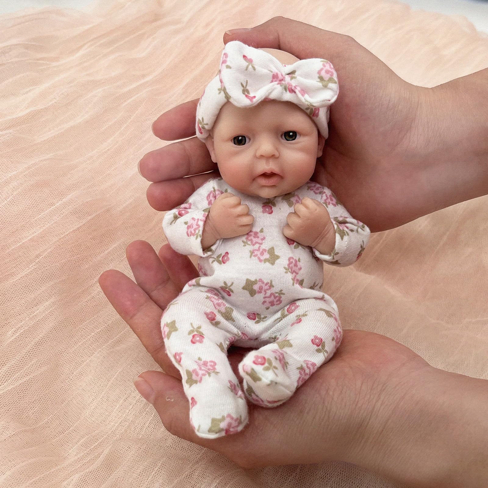 Reborn Baby Doll Silicone Realistic - Blrags Reborn Baby Dolls 7-calowa dziewczyna