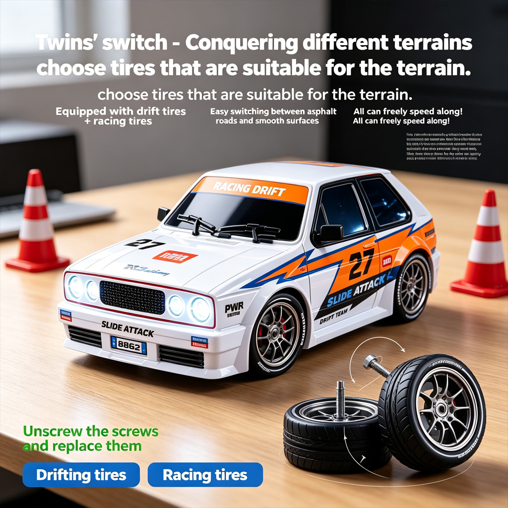 NOWY S60 RC Drift Car w skali  – Rc Drift Car 1 24 Scale 4Wd recenzja i cena
