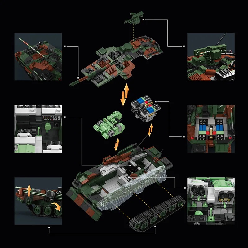 Szwedzki czołg STRV103B, model – Lego Compatible Military Tank recenzja i cena